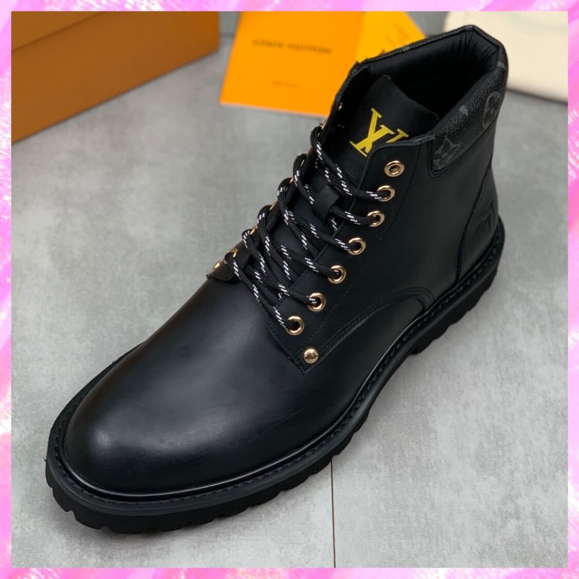 Leather Construction Boots 