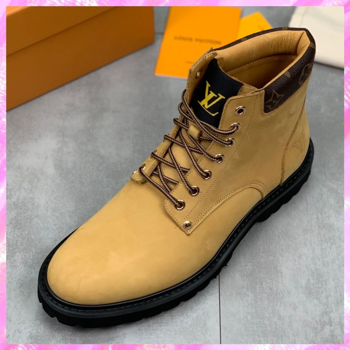 Leather Construction Boots