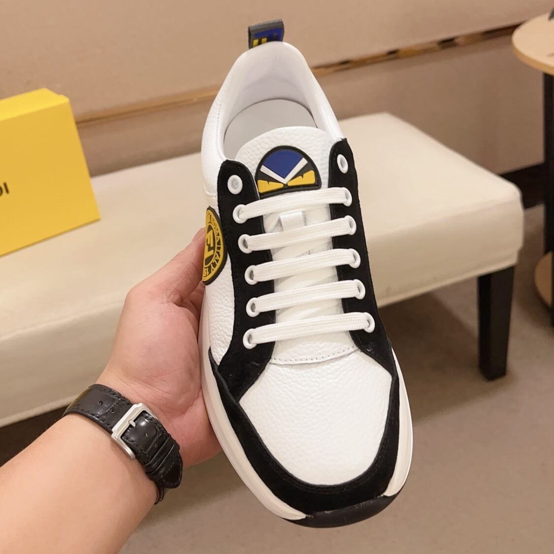 Leather Monogram Sneakers 