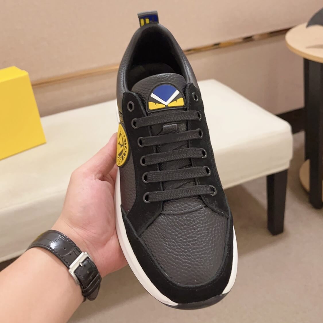 Leather Monogram Sneakers 