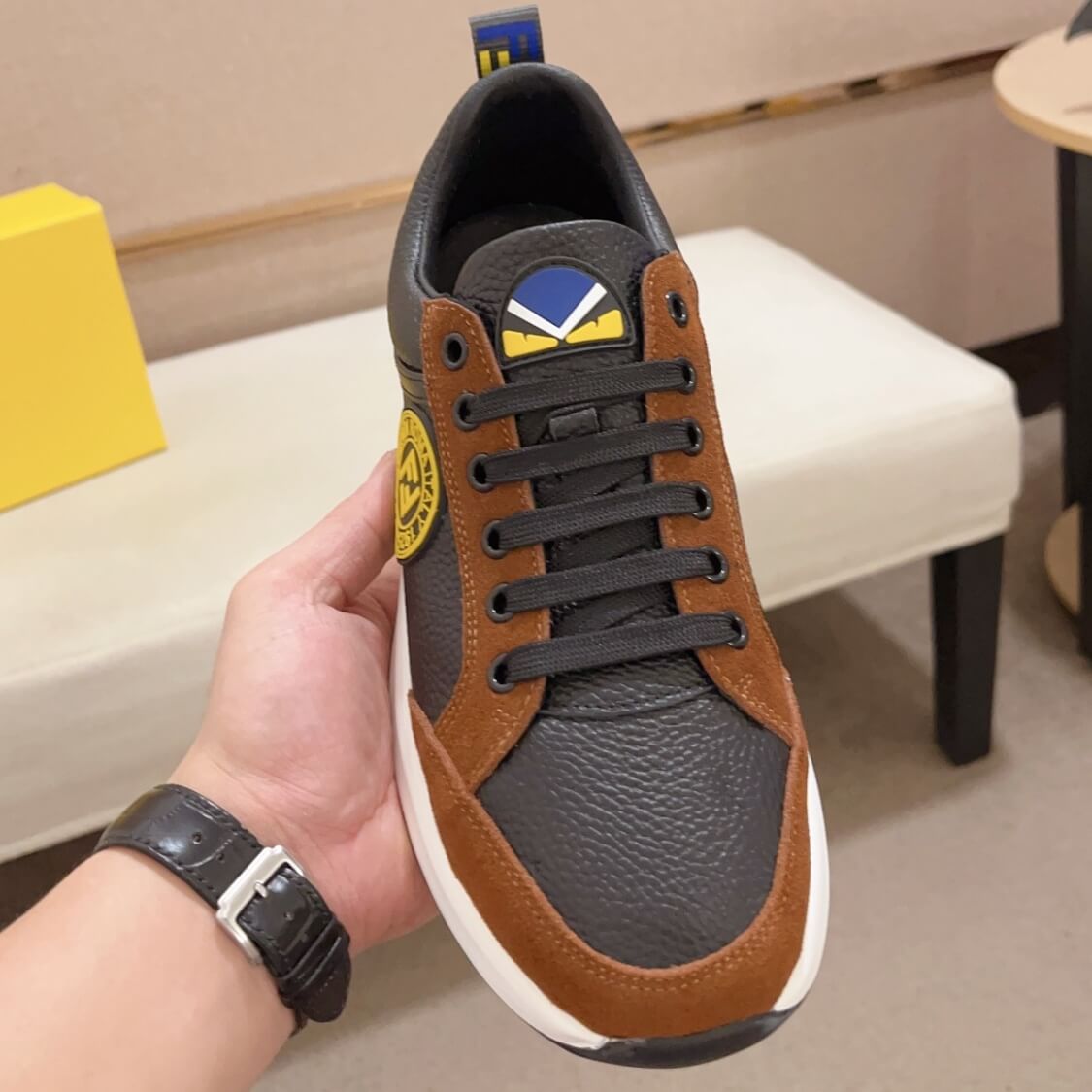Leather Monogram Sneakers