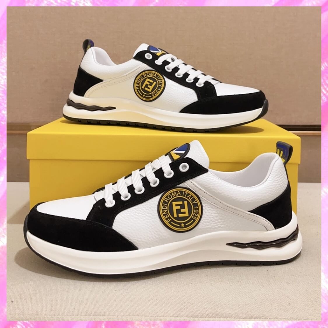 Leather Monogram Sneakers 