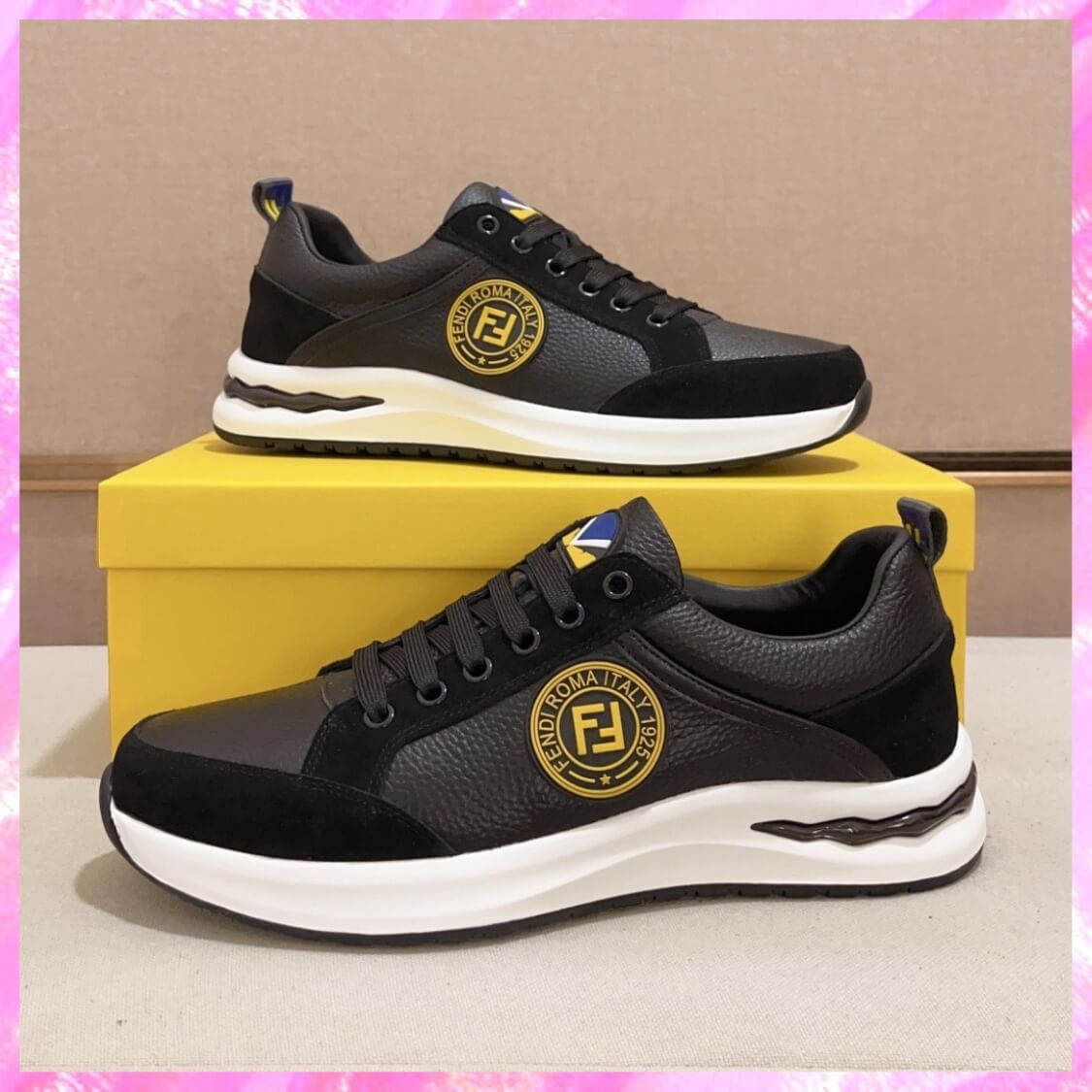 Leather Monogram Sneakers 