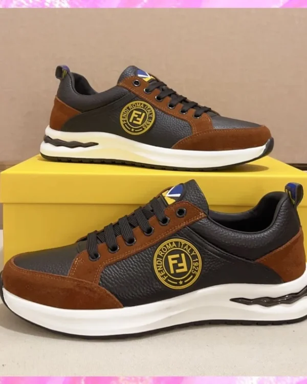 Leather Monogram Sneakers