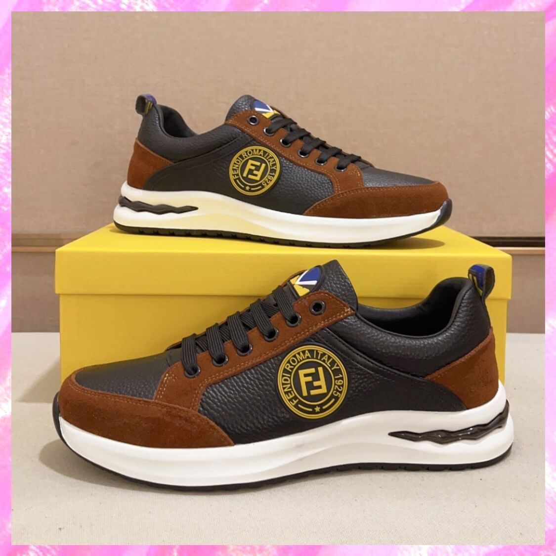 Leather Monogram Sneakers