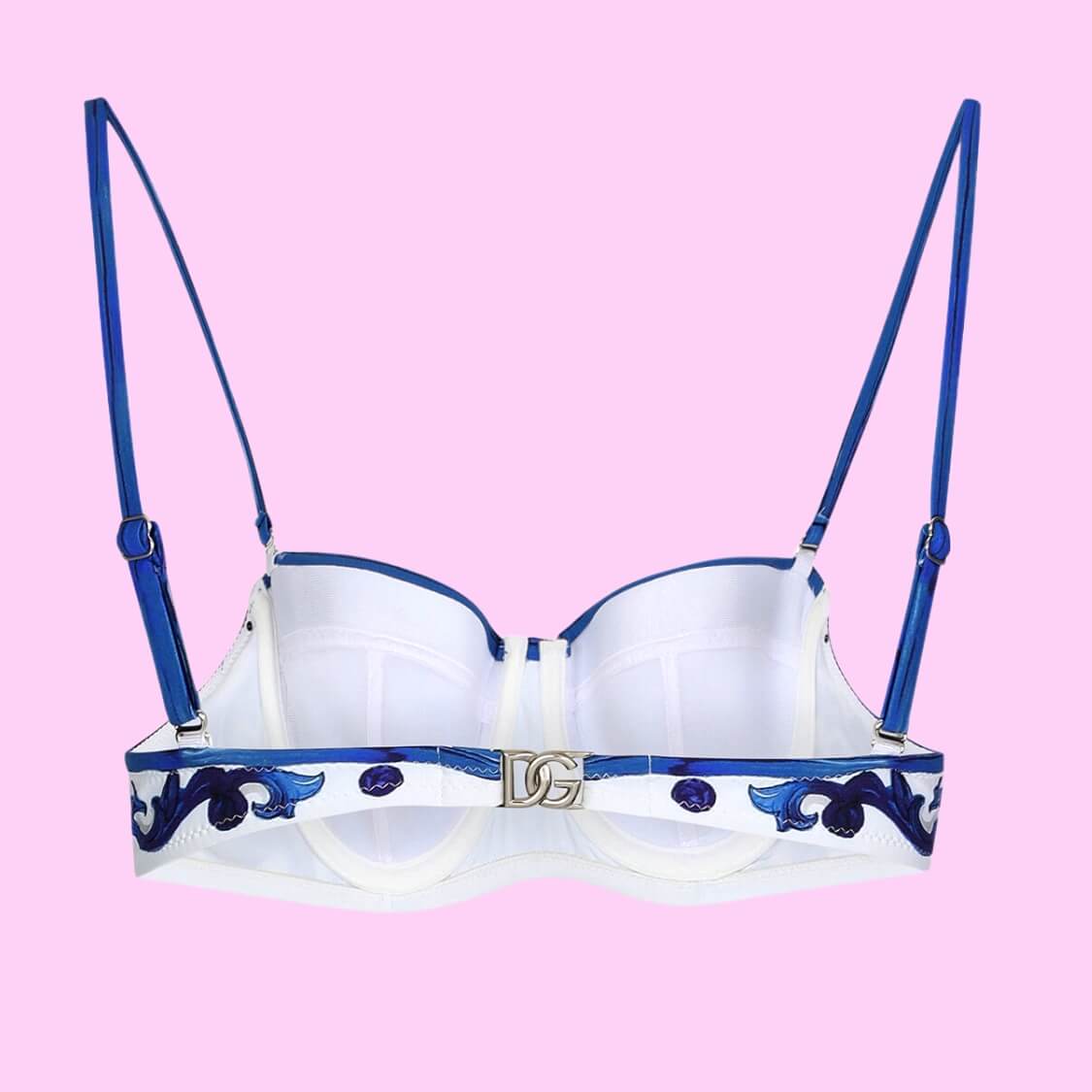 Majolica-Print Balconette Bikini