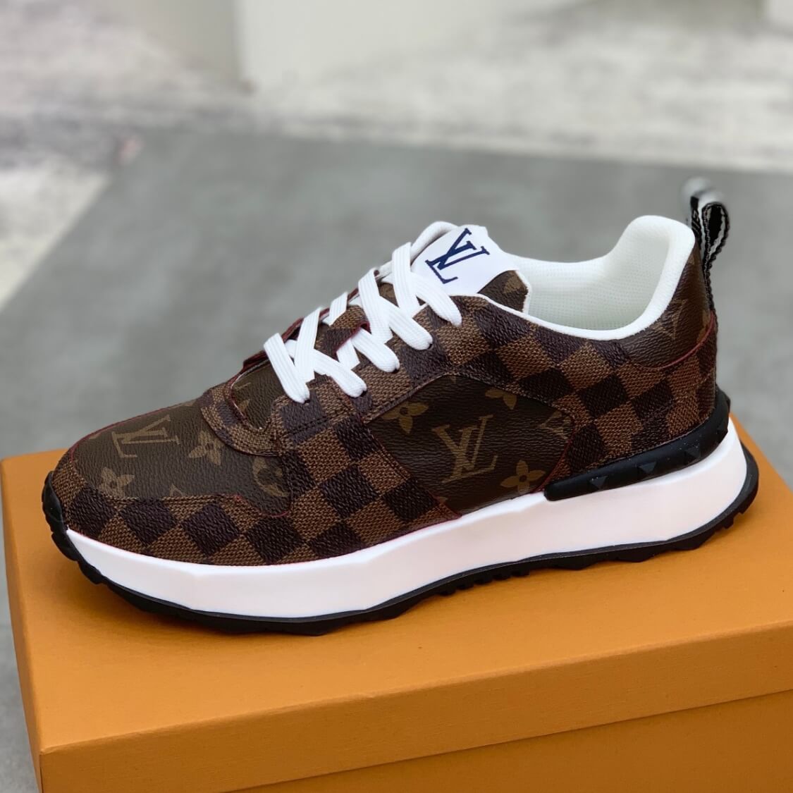 Monogram Checkered Sneakers 