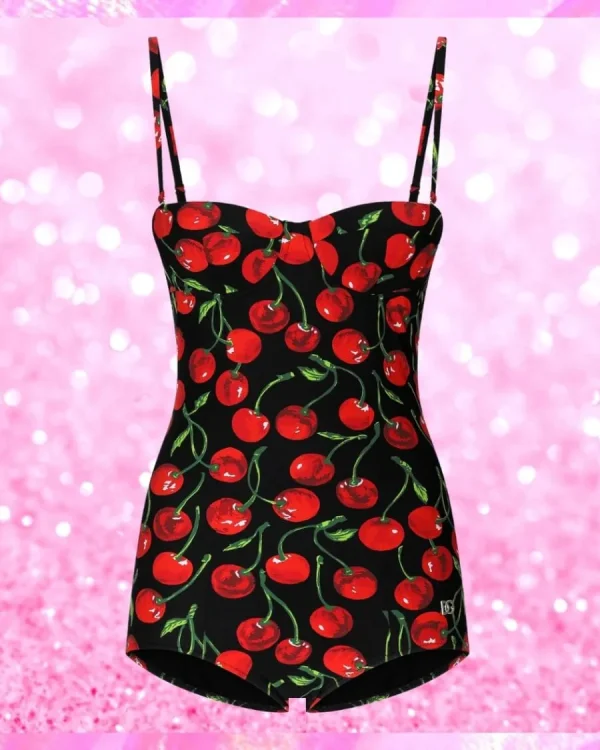 Monogram Push Up Cherry Swimsuit