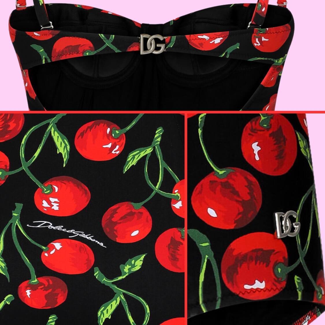 Monogram Push Up Cherry Swimsuit