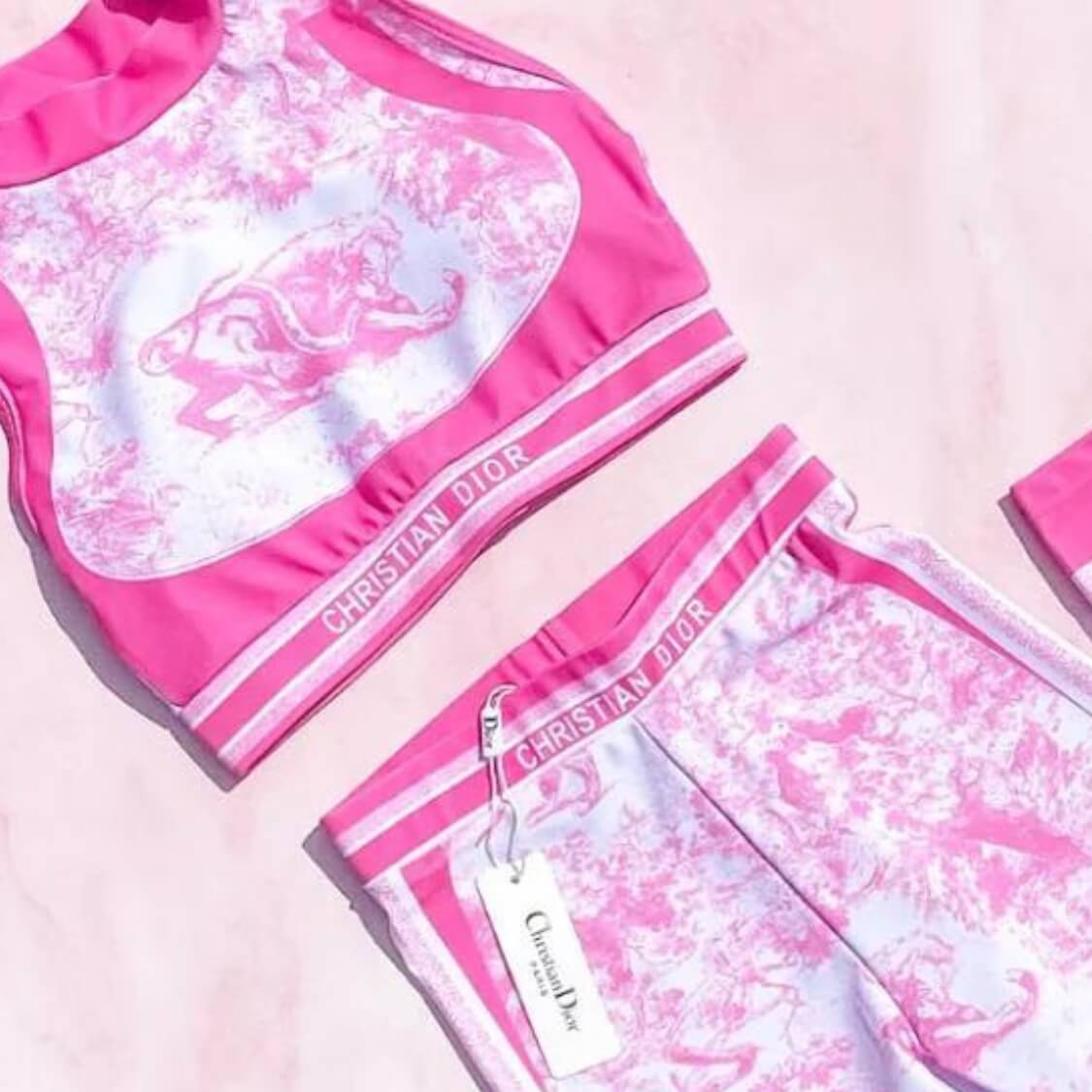 Monogram High Neck Dri Fit Yoga Set 
