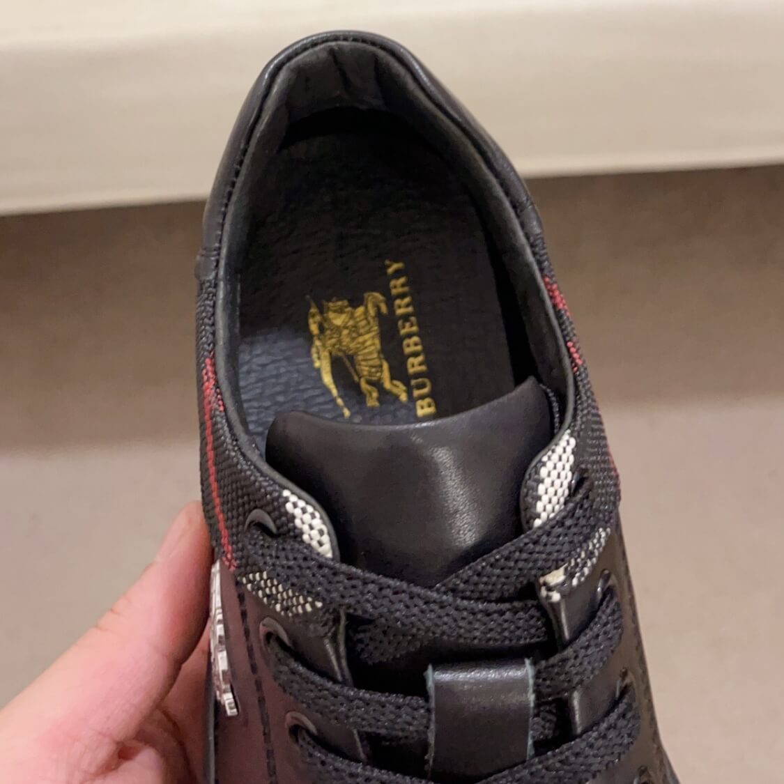 Plaid Back Monogram Sneakers