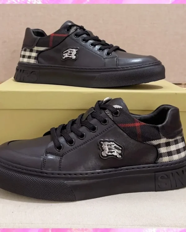 Plaid Back Monogram Sneakers