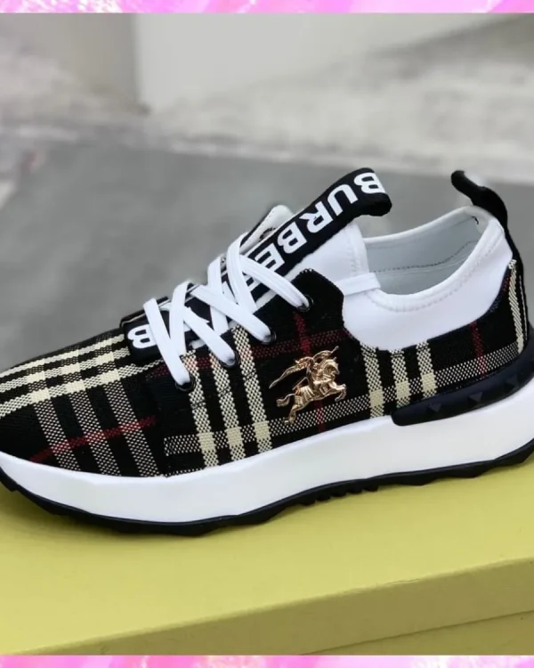 Plaid Check Low Top Sneakers