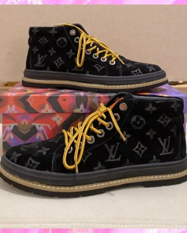 Suede Leather Monogram Shoes