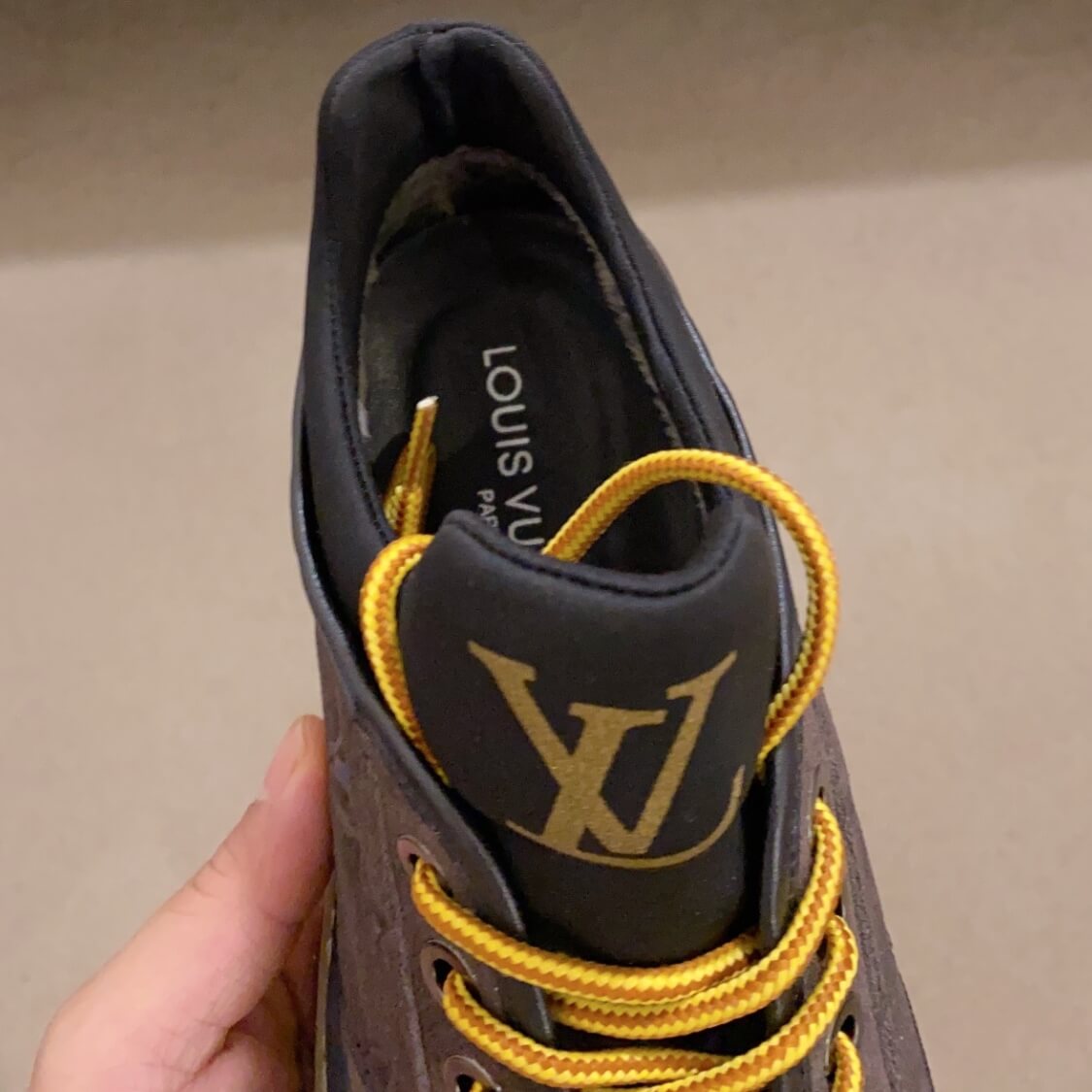 Suede Leather Monogram Shoes