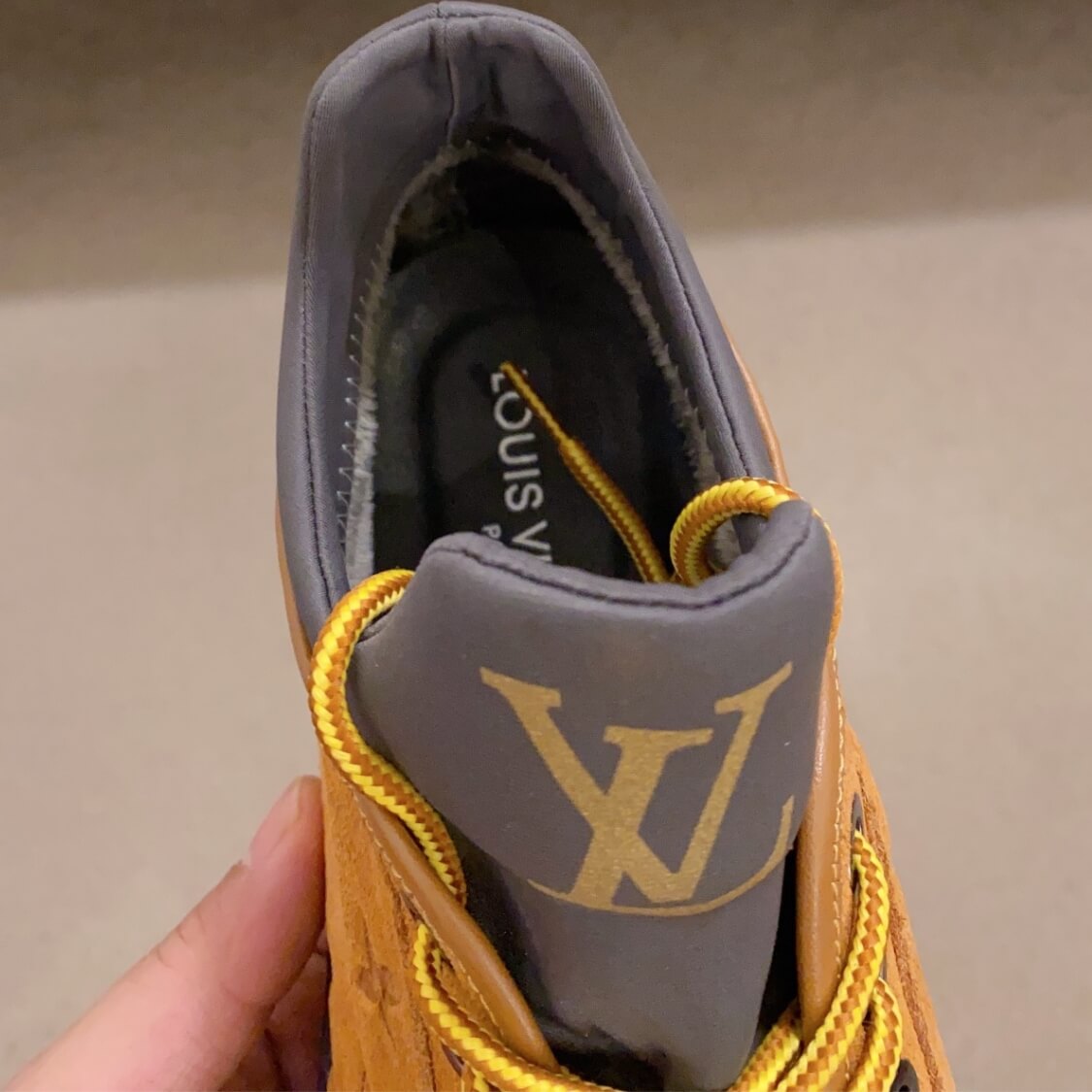 Suede Leather Monogram Shoes 