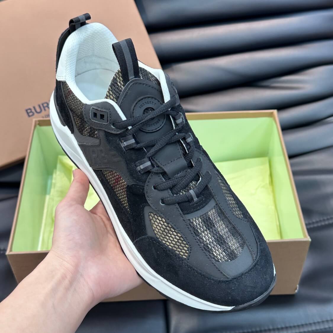 Suede Leather Trainer Sneakers
