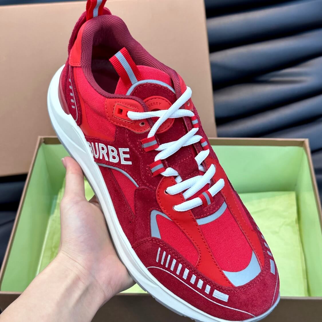 Suede Leather Trainer Sneakers 