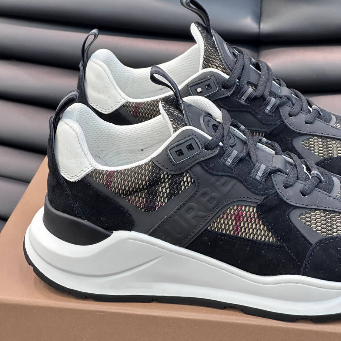 Suede Leather Trainer Sneakers