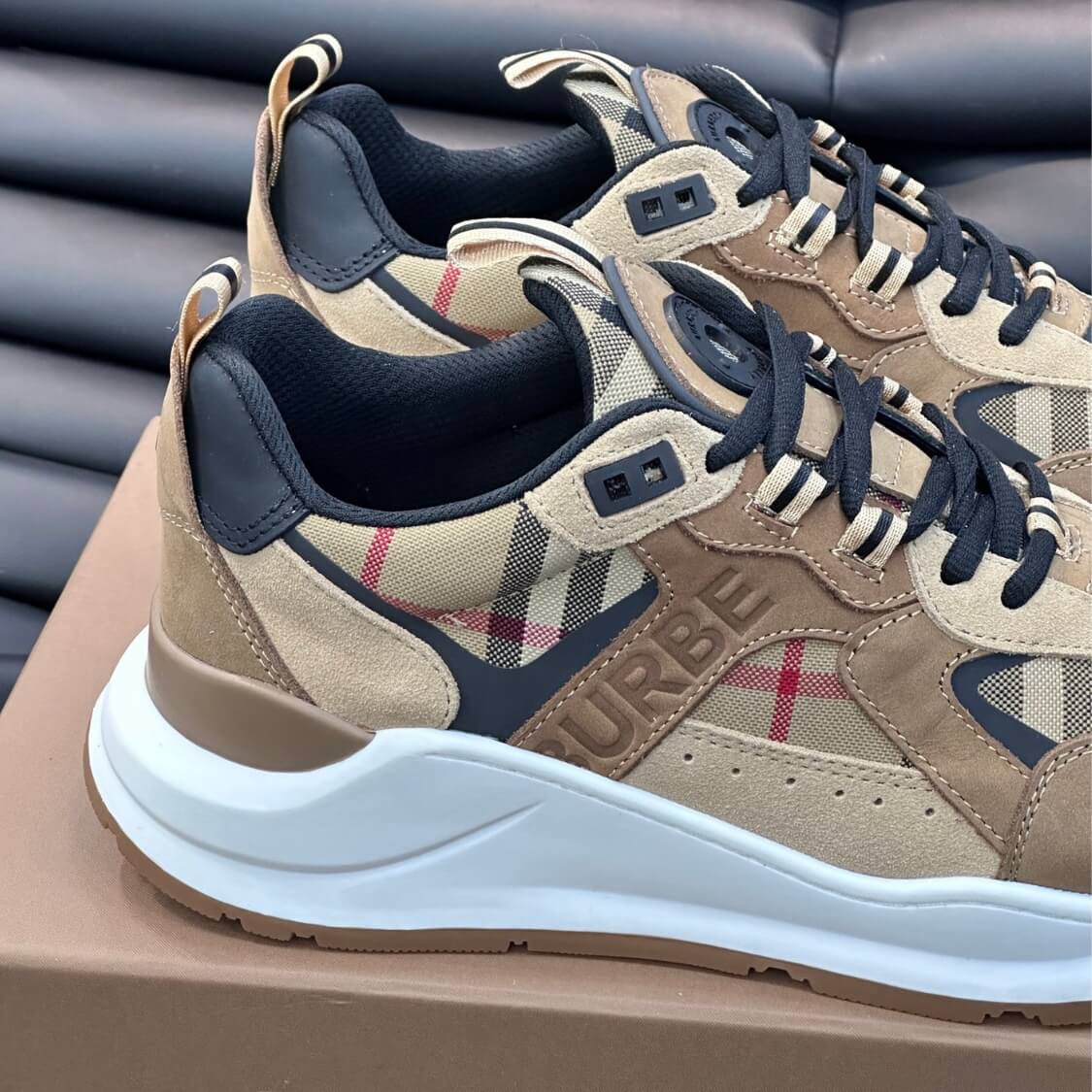 Suede Leather Trainer Sneakers 