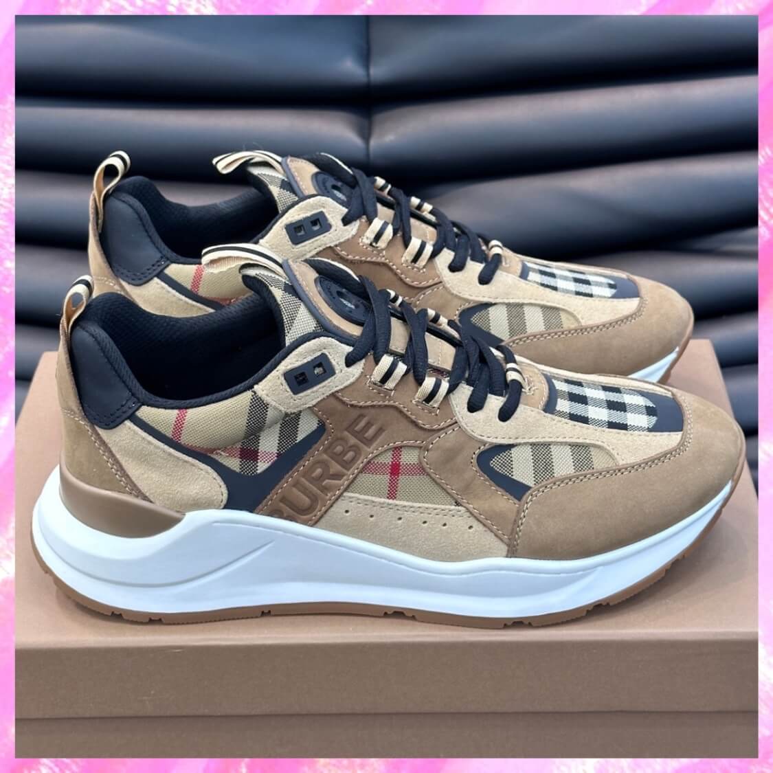 Suede Leather Trainer Sneakers 