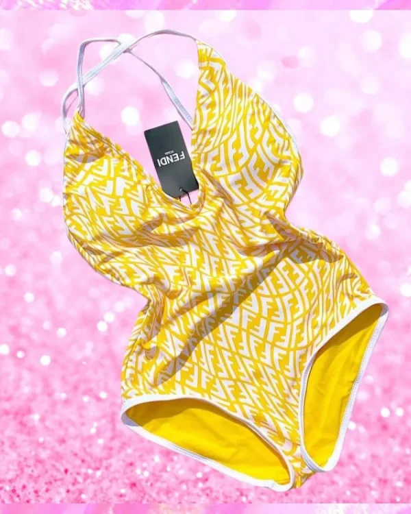 Swirl FF Logo Swimsuit