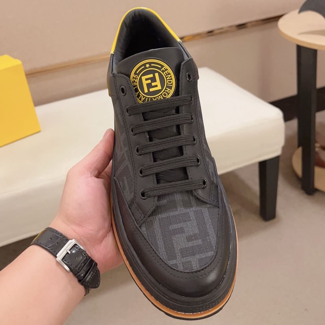 Traction Sole Monogram Sneakers