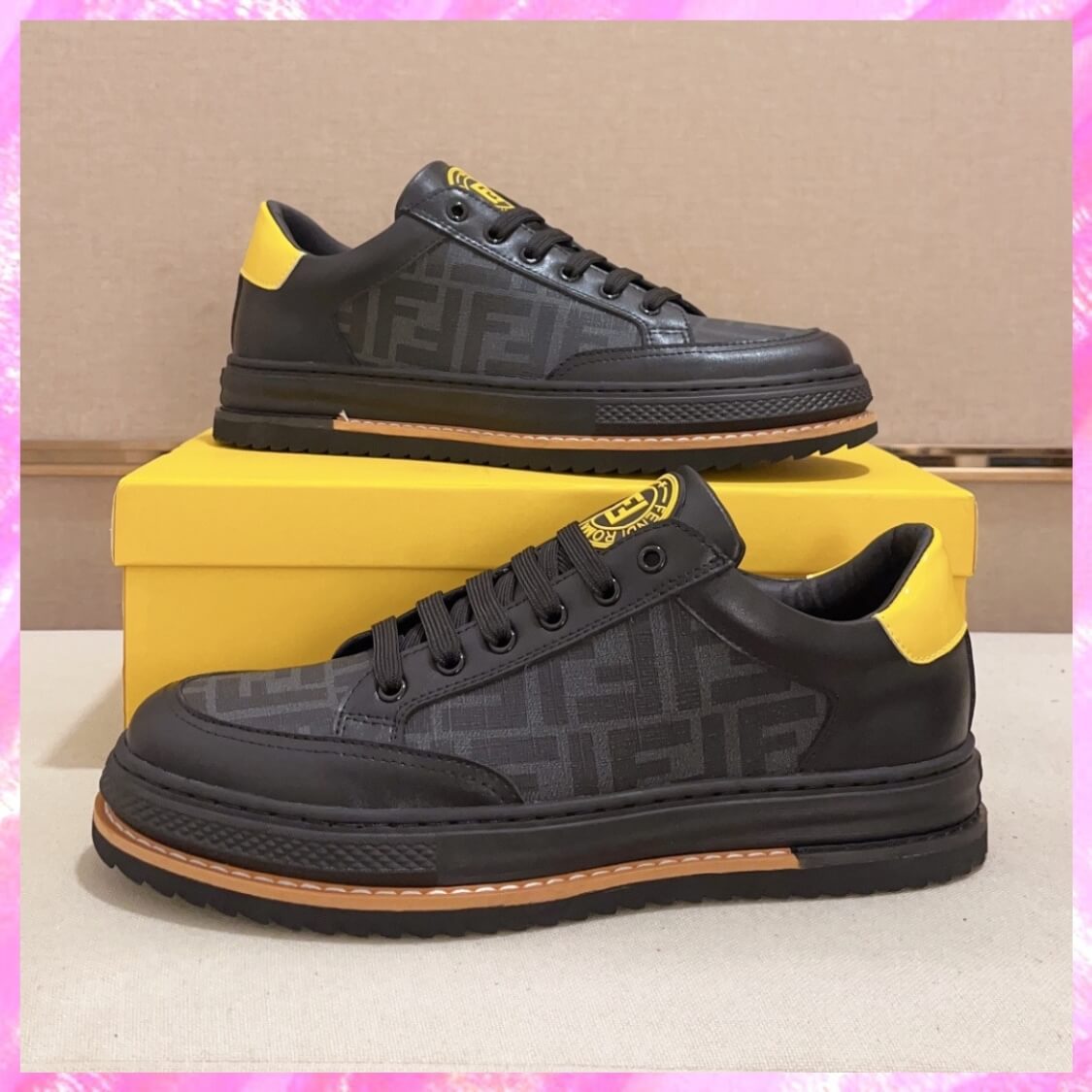 Traction Sole Monogram Sneakers