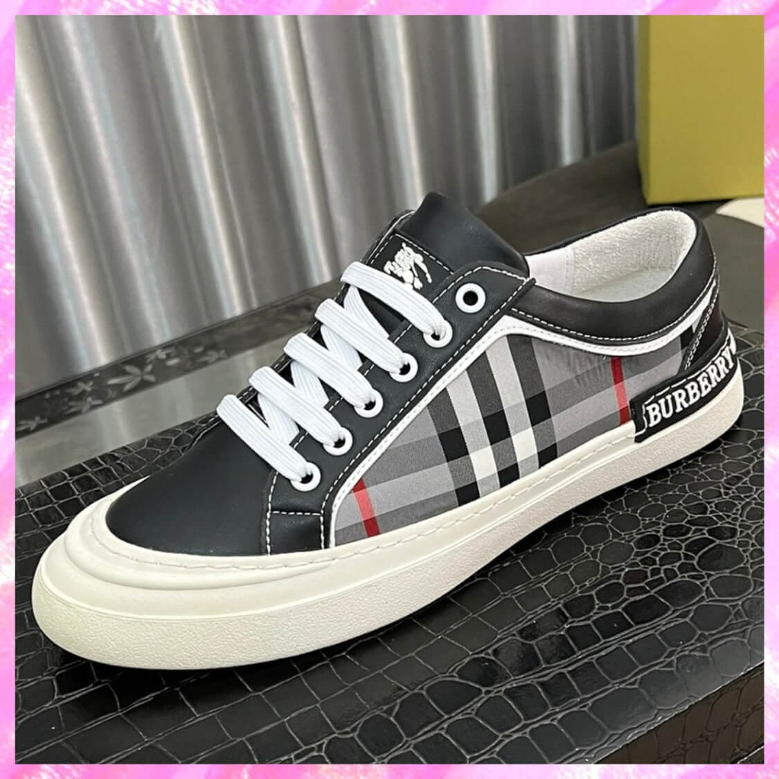 Vintage Plaid Monogram Sneakers 