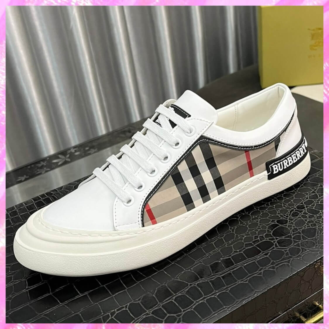 Vintage Plaid Monogram Sneakers 