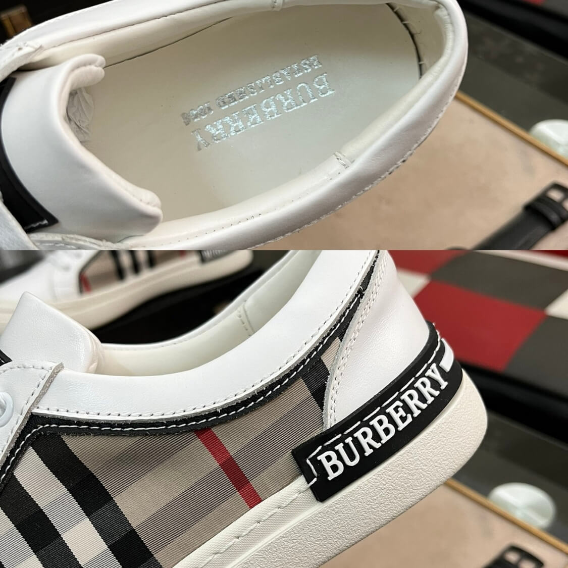 Vintage Plaid Monogram Sneakers 