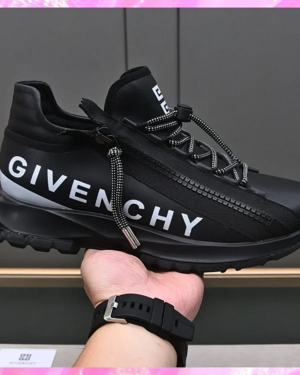 Zip Side Monogram Sneakers
