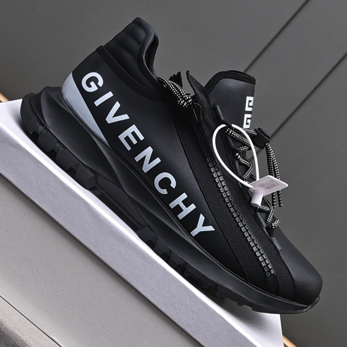 Zip Side Monogram Sneakers 