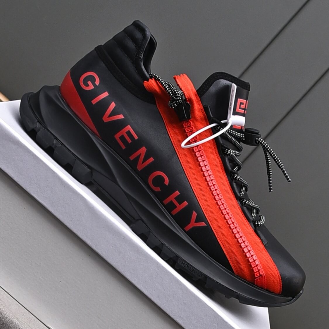 Zip Side Monogram Sneakers