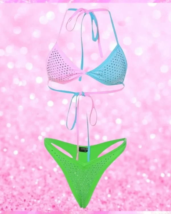 Designer Color Contrast Bikini