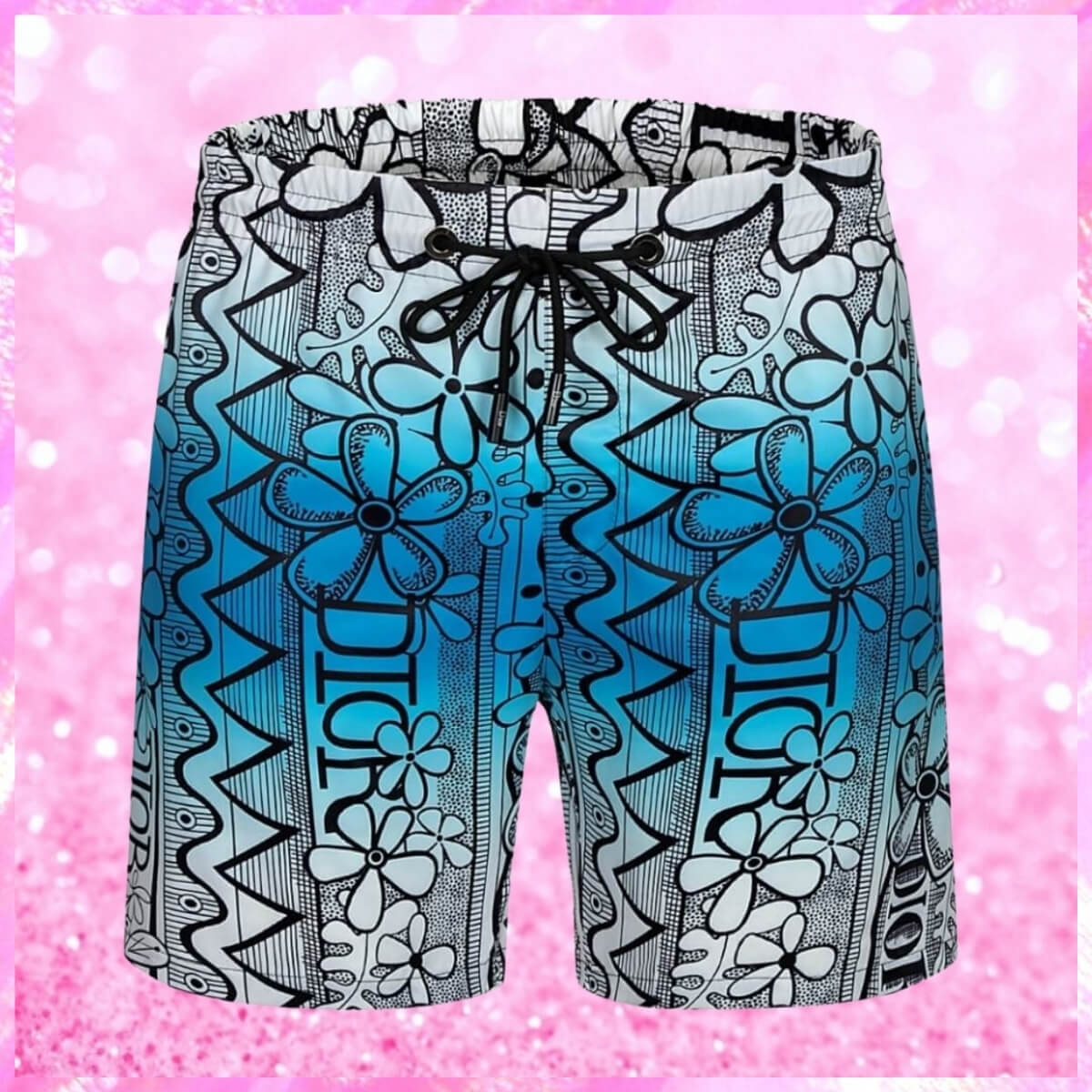 Designer Hawaiian Swim Shorts
