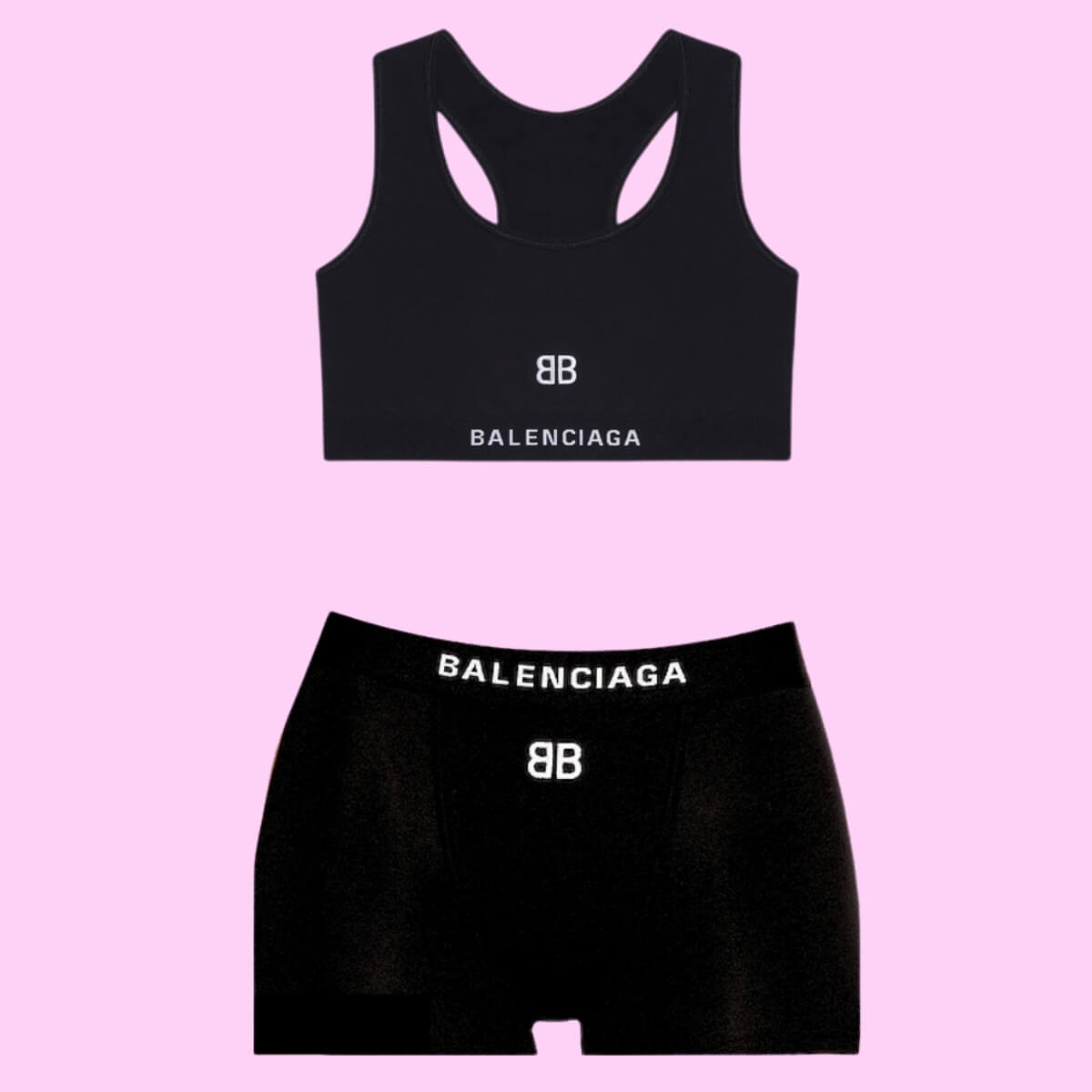 Designer Sports Bra Bikini Set