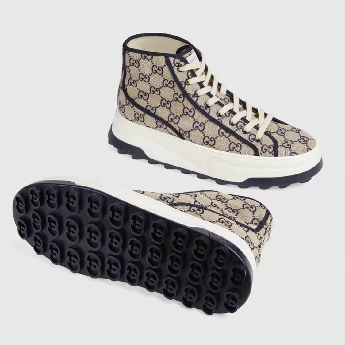 Canvas Grip Sole High Top Sneakers