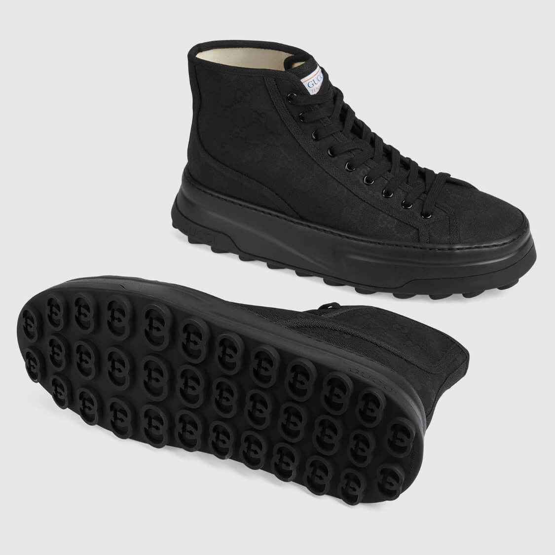 Canvas Grip Sole High Top Sneakers