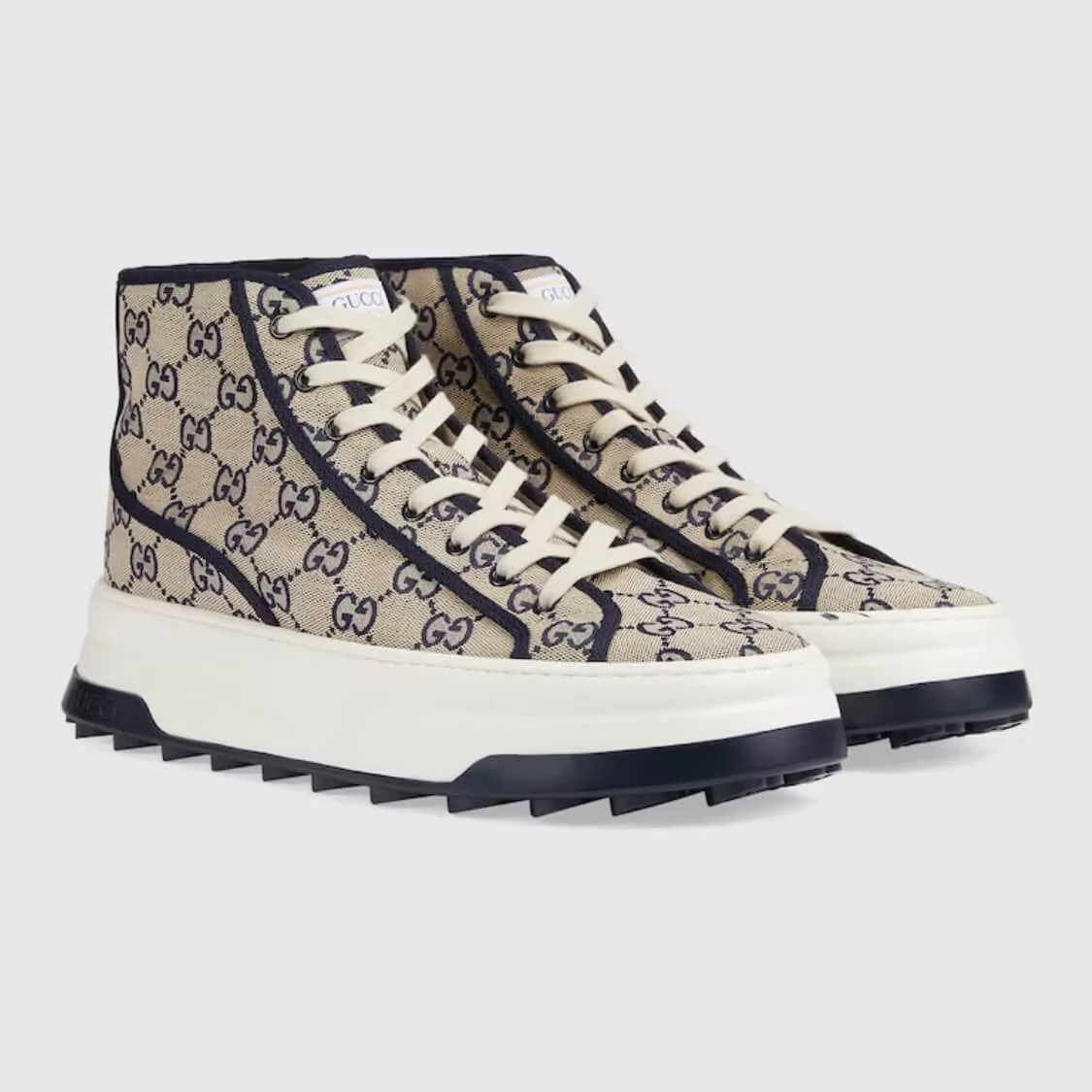 Canvas Grip Sole High Top Sneakers