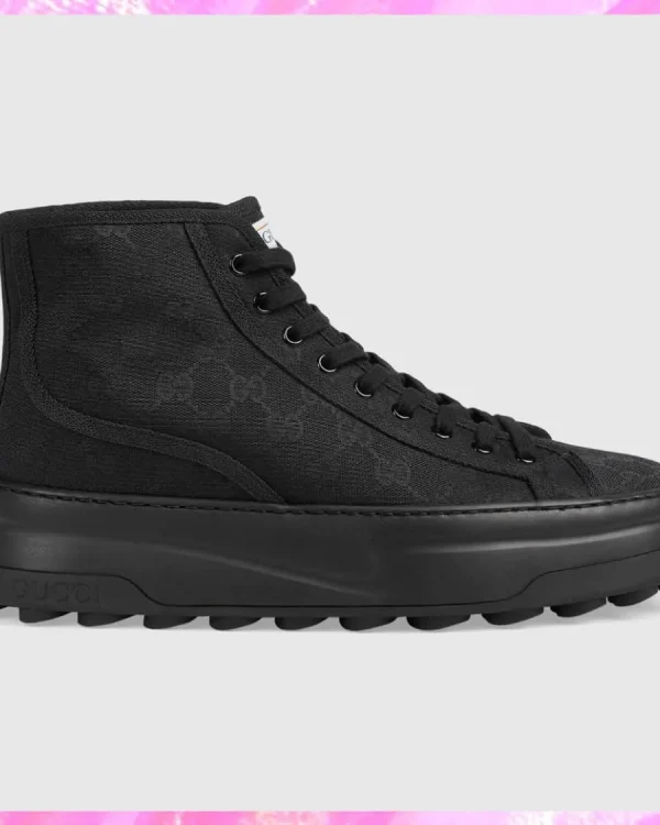 Canvas Grip Sole High Top Sneakers