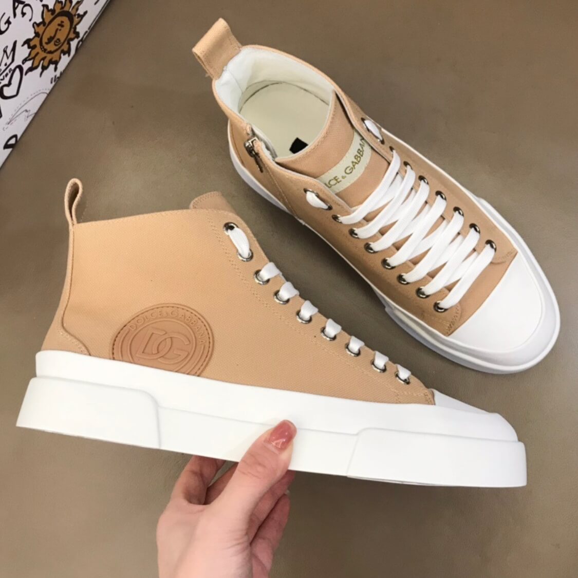 Canvas High Top Sneakers 