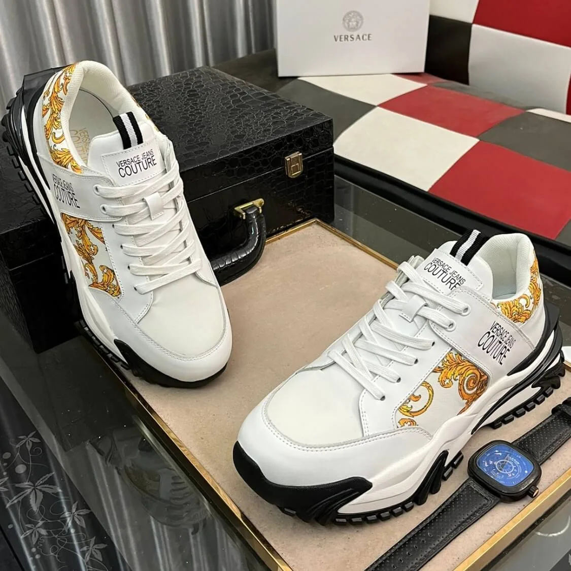 Couture Logo Monogram Trainers