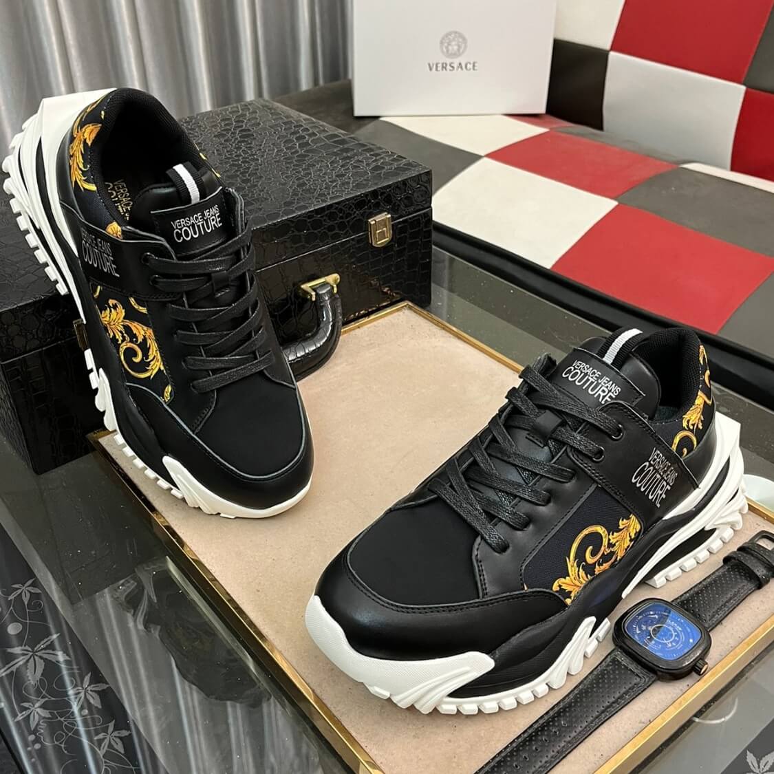 Couture Logo Monogram Trainers 