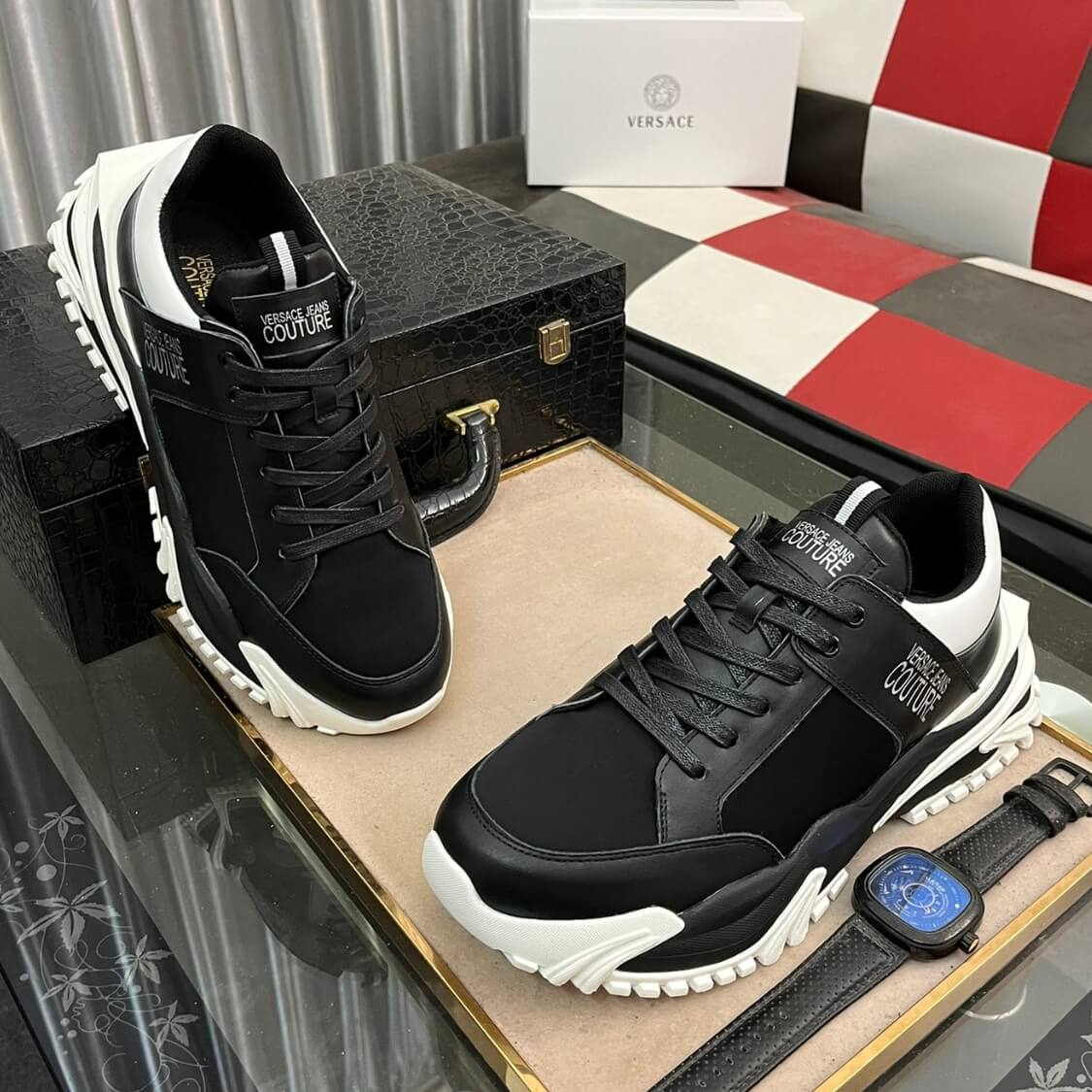 Couture Logo Monogram Trainers 