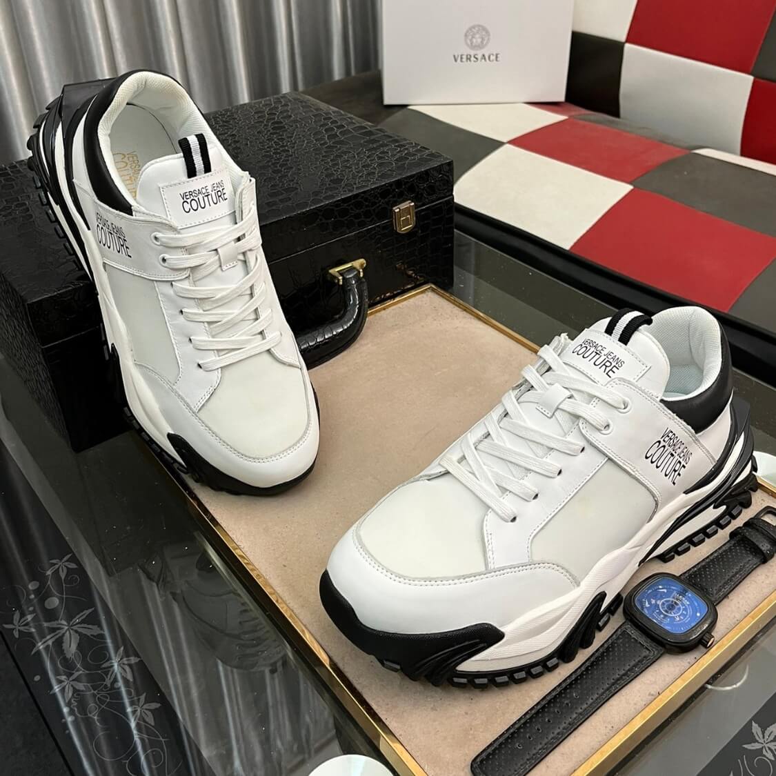 Couture Logo Monogram Trainers
