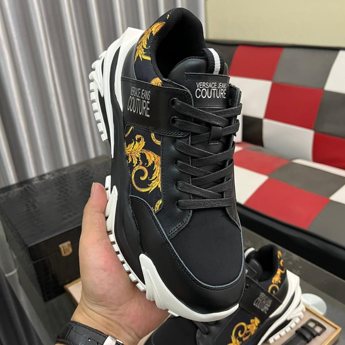 Couture Logo Monogram Trainers 