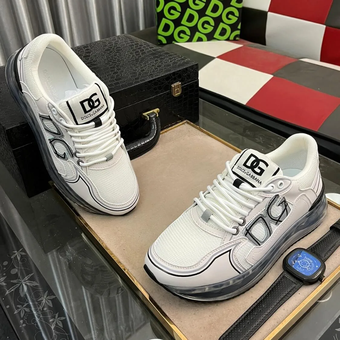 Cushion Sole Monogram Sneakers