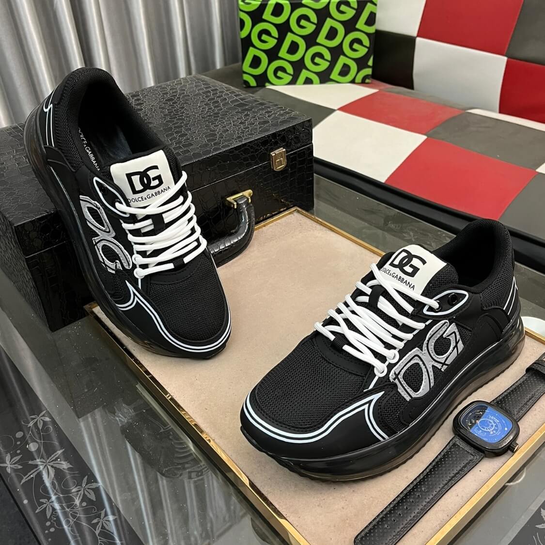 Cushion Sole Monogram Sneakers