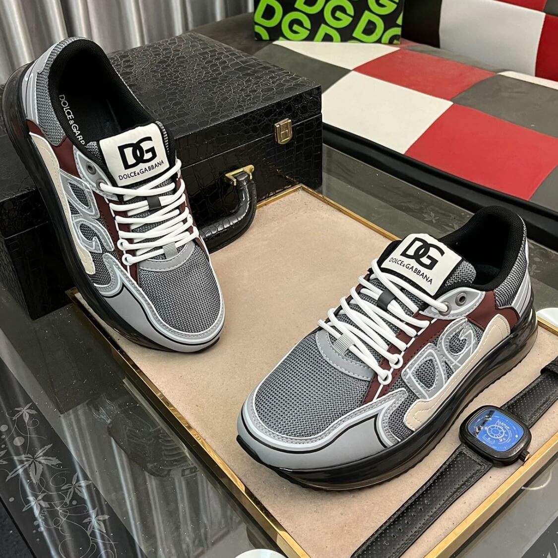 Cushion Sole Monogram Sneakers